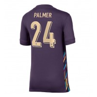 Camisa de Futebol Inglaterra Cole Palmer #24 Equipamento Secundário Mulheres Europeu 2024 Manga Curta